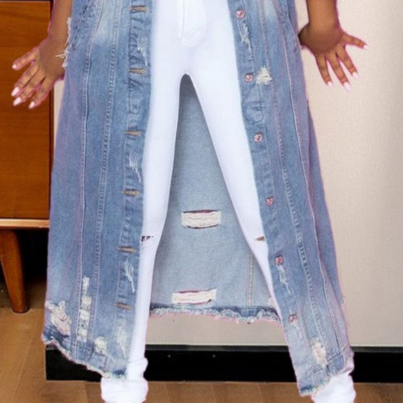 Distressed Dreams Denim Jacket - Light - Picture 7 of 8